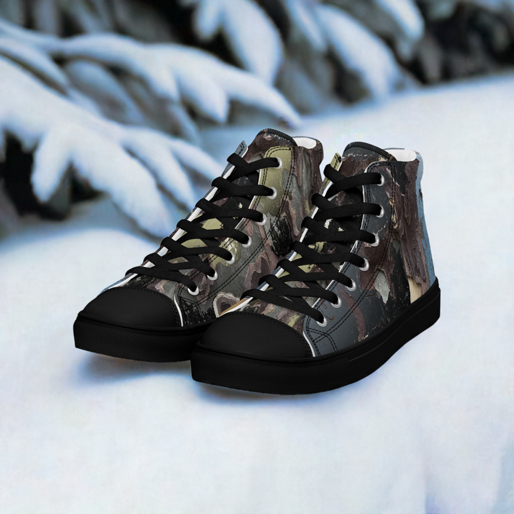 Men’s high top canvas shoes
